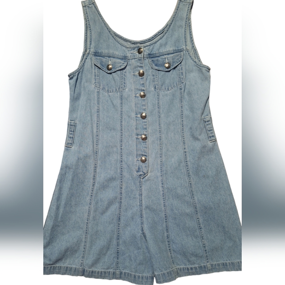 BeBo Jeans Denim Jumpsuit Shorts, Romper Vintage